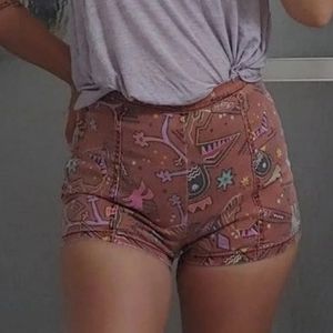 Billabong high waisted denim shorts